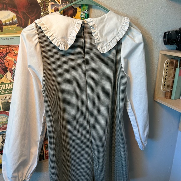 peter pan collar, houndstooth dress - Picture 2 of 4